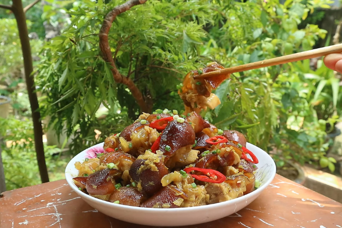 giả cầy miền Bắc, thịt lợn ngon, món giả cầy truyền thống, thịt chân giò