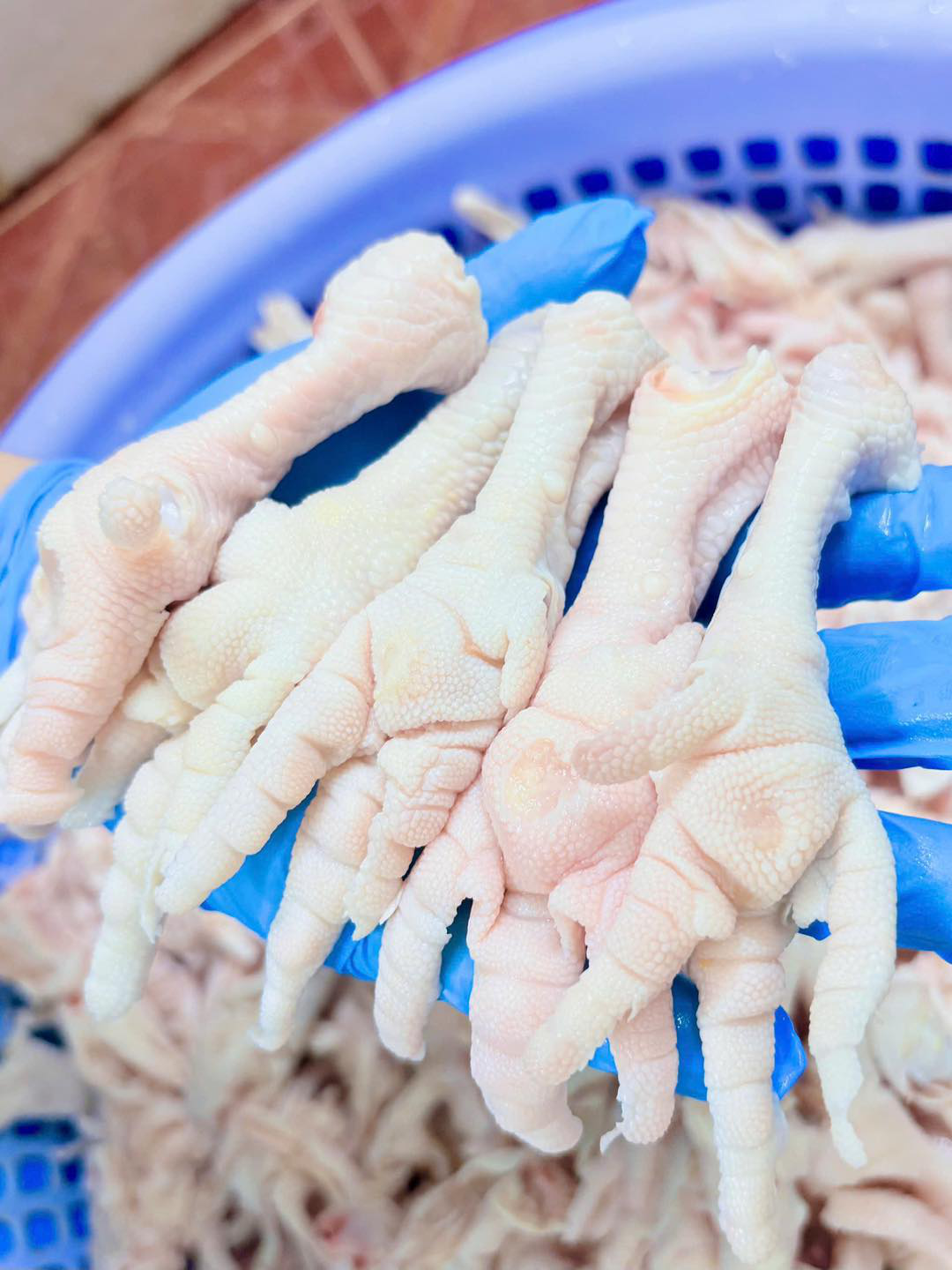 Chân gà rút xương xã Hồ Tràm, HCM, chân gà giá tốt, chân gà rút xương sỉ lẻ số lượng lớn, chân gà đóng bịch 1kg NET đủ, kho sỉ Fafood bán chân gà tươi rút xương.